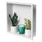 Alfi Brand 16" x 16" White Matte SS Square Sgl Shelf Bath Shower Niche ABNC1616-W - alternate 8